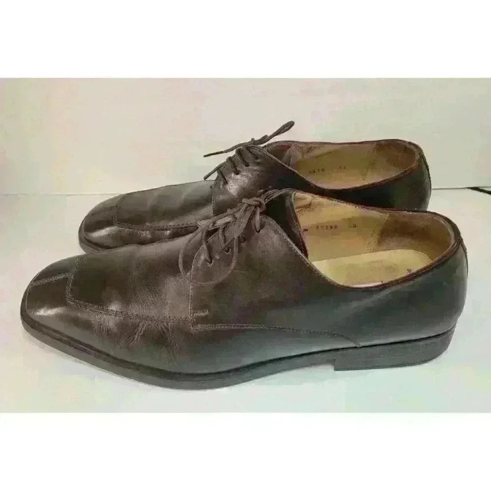 Split Toe Oxford MEZLAN PICARDIE BROWN LEATHER LACE UP SHOES SIZE 13 Spain